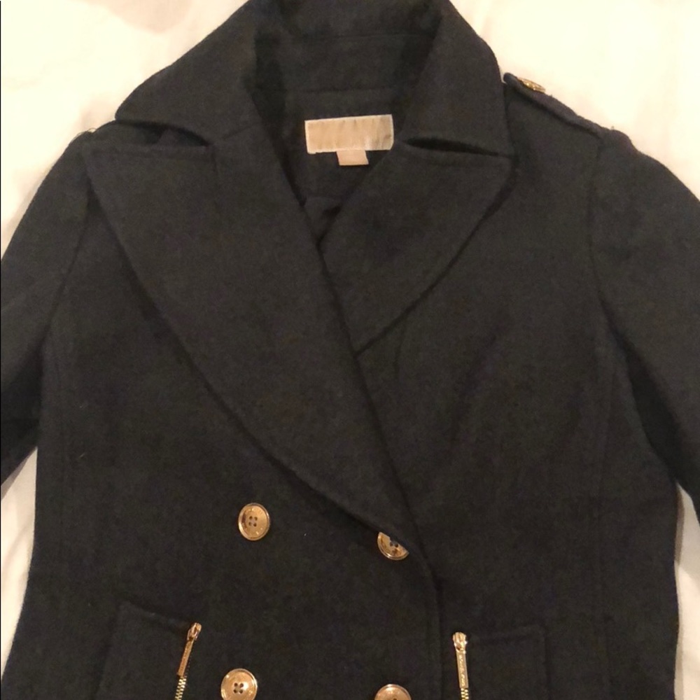 Dark Grey Michael Kors Pea Coat